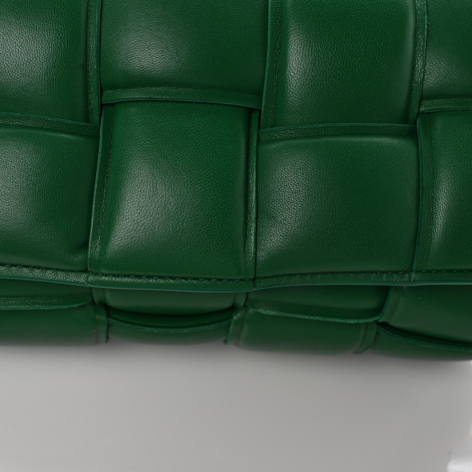 Bottega Veneta Nappa Maxi Intreccio Padded Cassette Crossbody Bag Racing Green 9 of 9