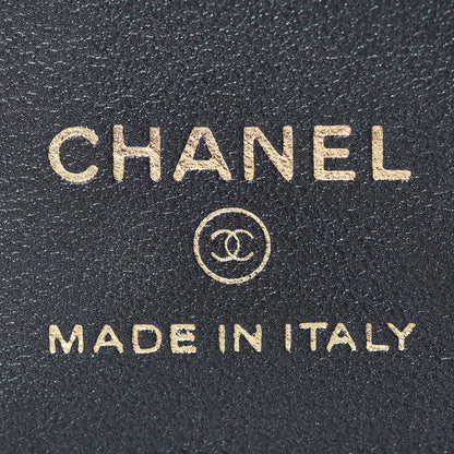 Chanel Iridescent Caviar Quilted Passport Holder Black 6 of 9
