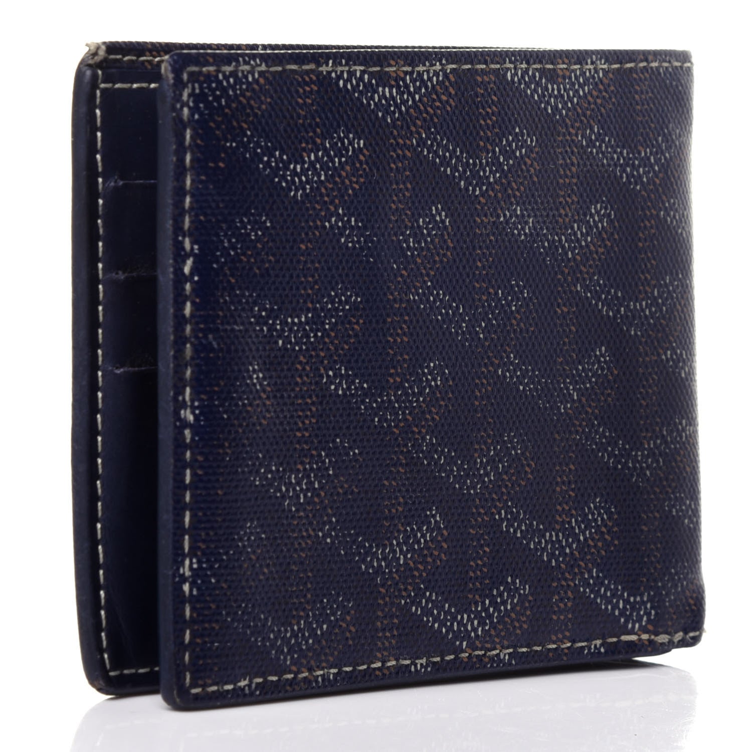 Goyard Goyardine Bi-Fold Victoire PM Wallet Navy 3 of 10