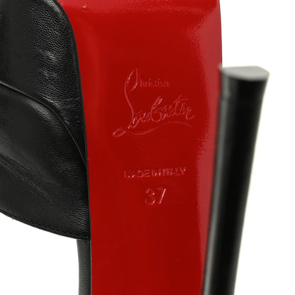 Christian Louboutin Nappa After Sun Round Chick Alta Platform Peep Toe 120 Pumps 37 Black 8 of 13