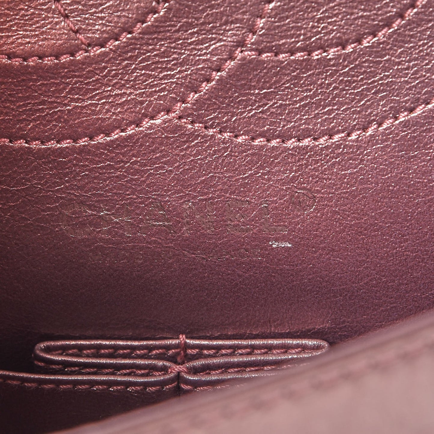 Metallic Calfskin Quilted 2.55 Reissue 225 Flap Pink