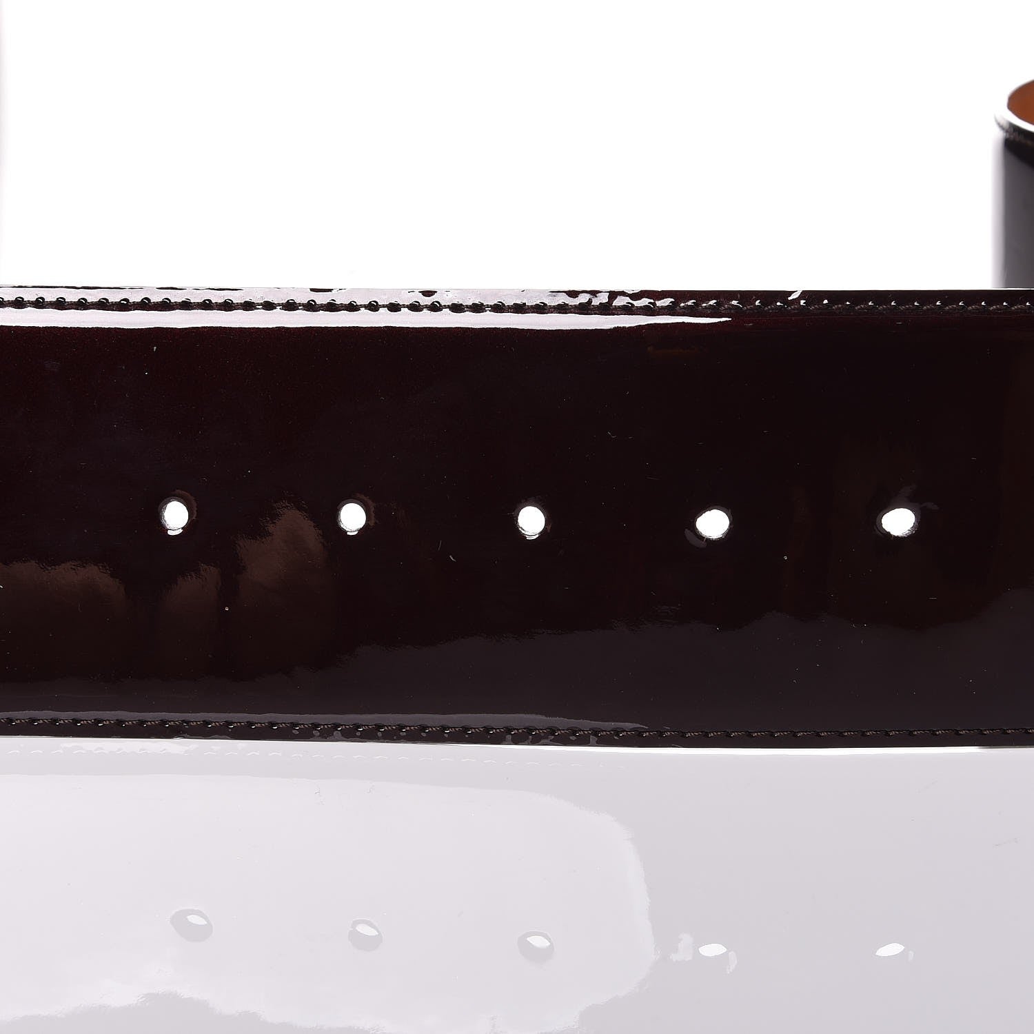 Louis Vuitton Patent LV Facettes Belt 75 30 Amarante 7 of 8