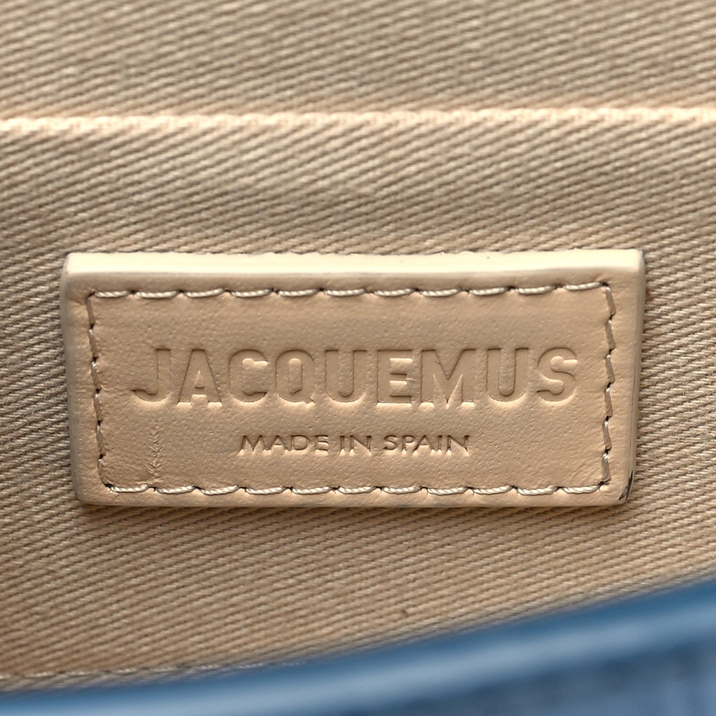 Suede Crocodile Embossed Le Chiquito Moyen Blue
