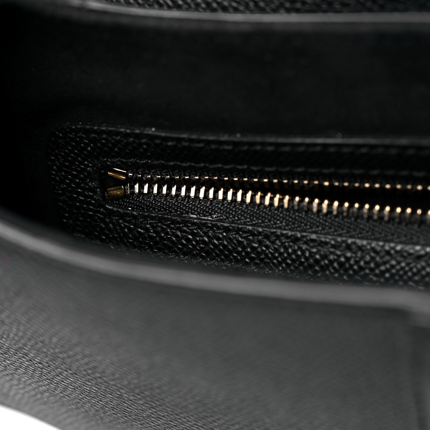 Christian Dior Grained Calfskin Saddle Bag Black 10 of 11