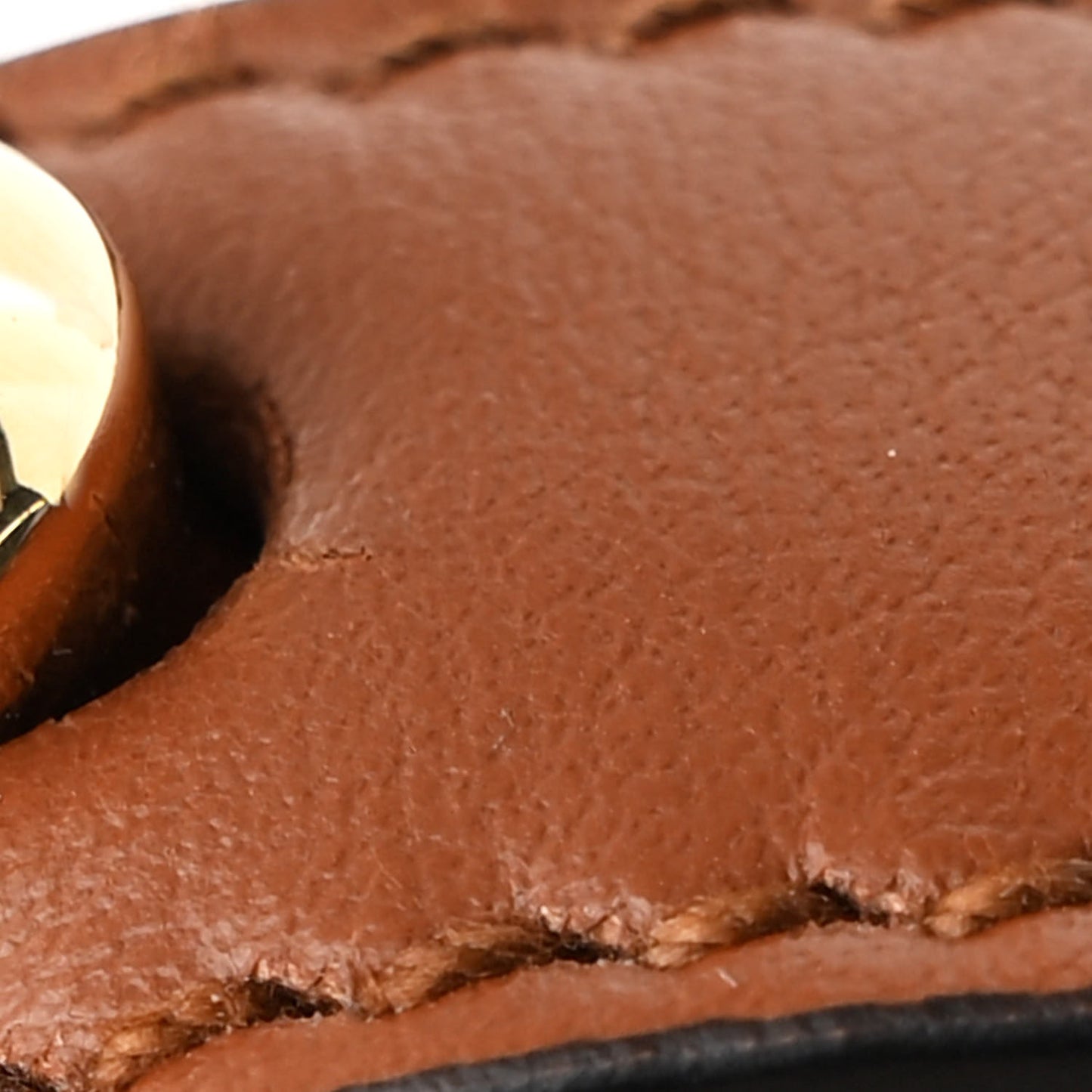Soft Calfskin Arque Shoulder Bag Cognac