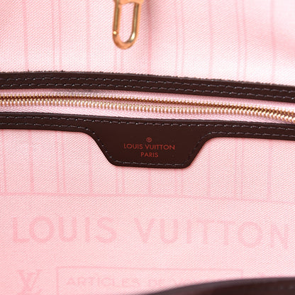 Louis Vuitton Damier Ebene Neo Neverfull MM Rose Ballerine 5 of 11