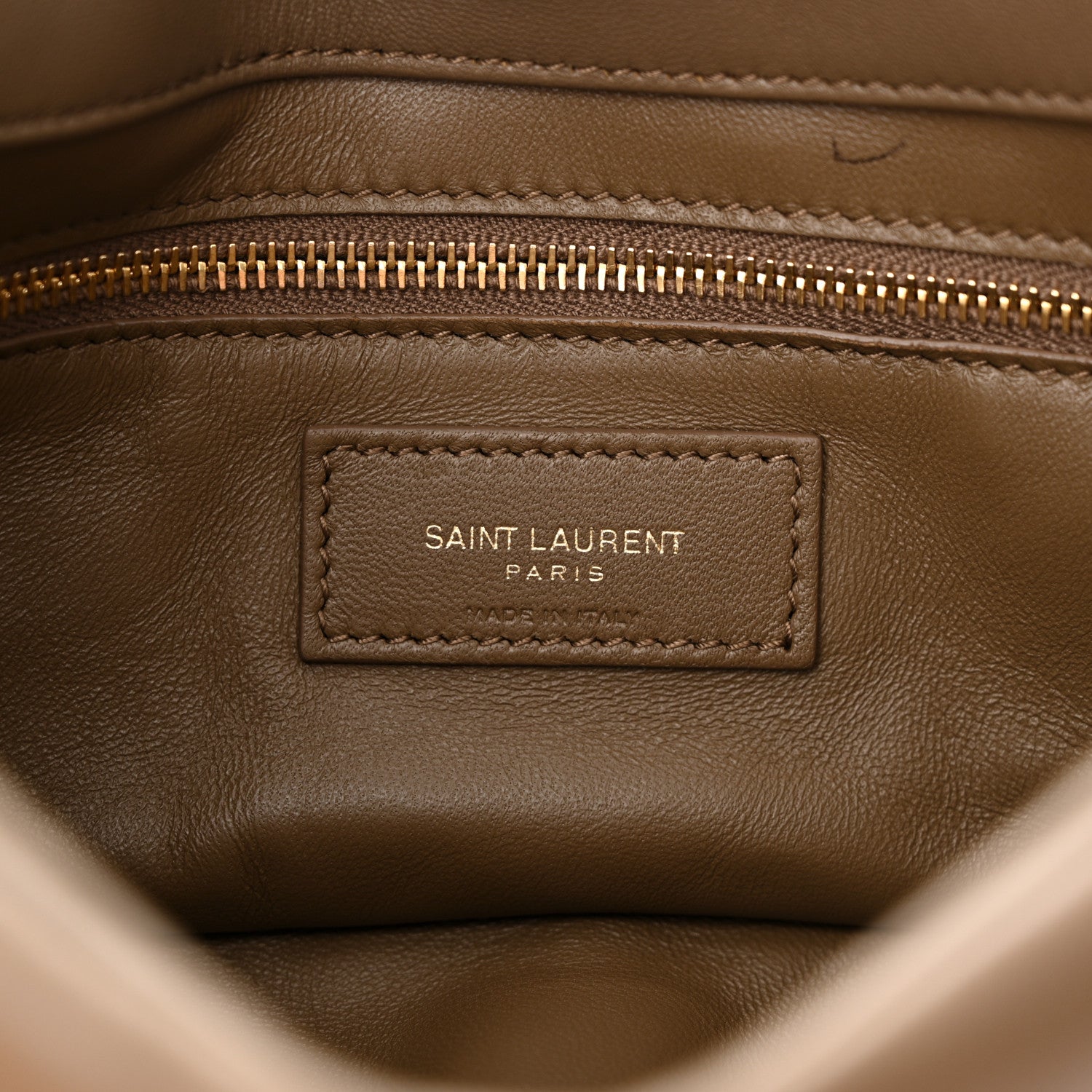 Saint Laurent Padded Lambskin Le 5 A 7 Hobo Dark Peanut 7 of 13
