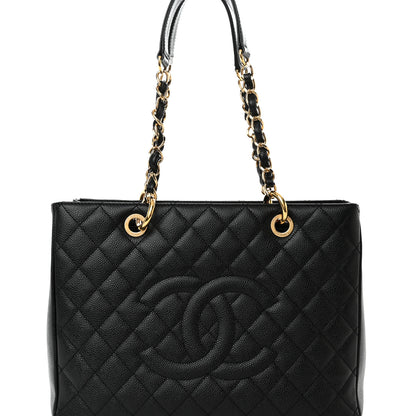 Chanel Caviar Quilted Grand Shopping Tote GST Black 8 of 13