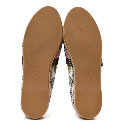 Christian Dior Canvas Embroidered Florilegio Granville Espadrille 38 Multicolor 6 of 8