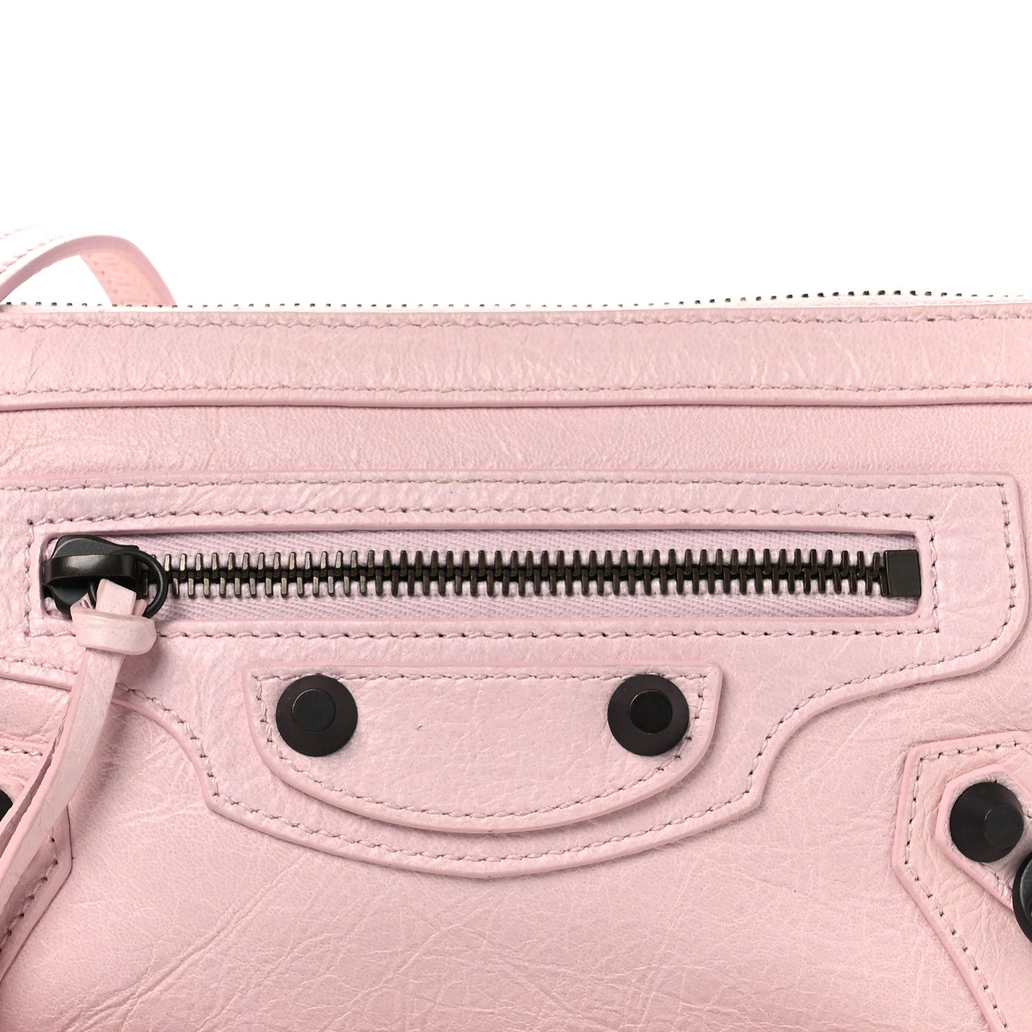 Balenciaga Agneau Arena Classic Hardware Le City Pouch On Strap Petal Pink 8 of 11