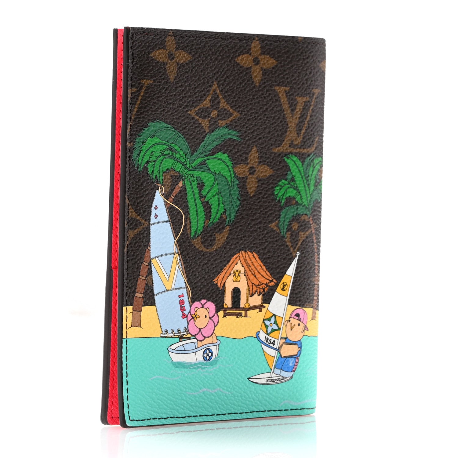 Louis Vuitton Monogram 2023 Christmas Animation Tropical Seas Passport Cover Dragon Fruit Pink 3 of 7