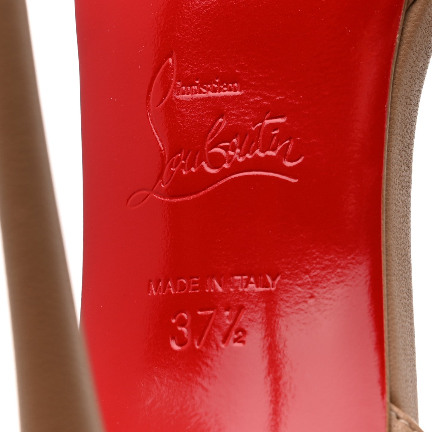 Nappa Loubi Queen 120 Pumps 37.5 Nude