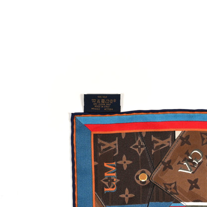 Louis Vuitton Silk Monogram Personally LV Square Square Scarf 70 Brown 4 of 4