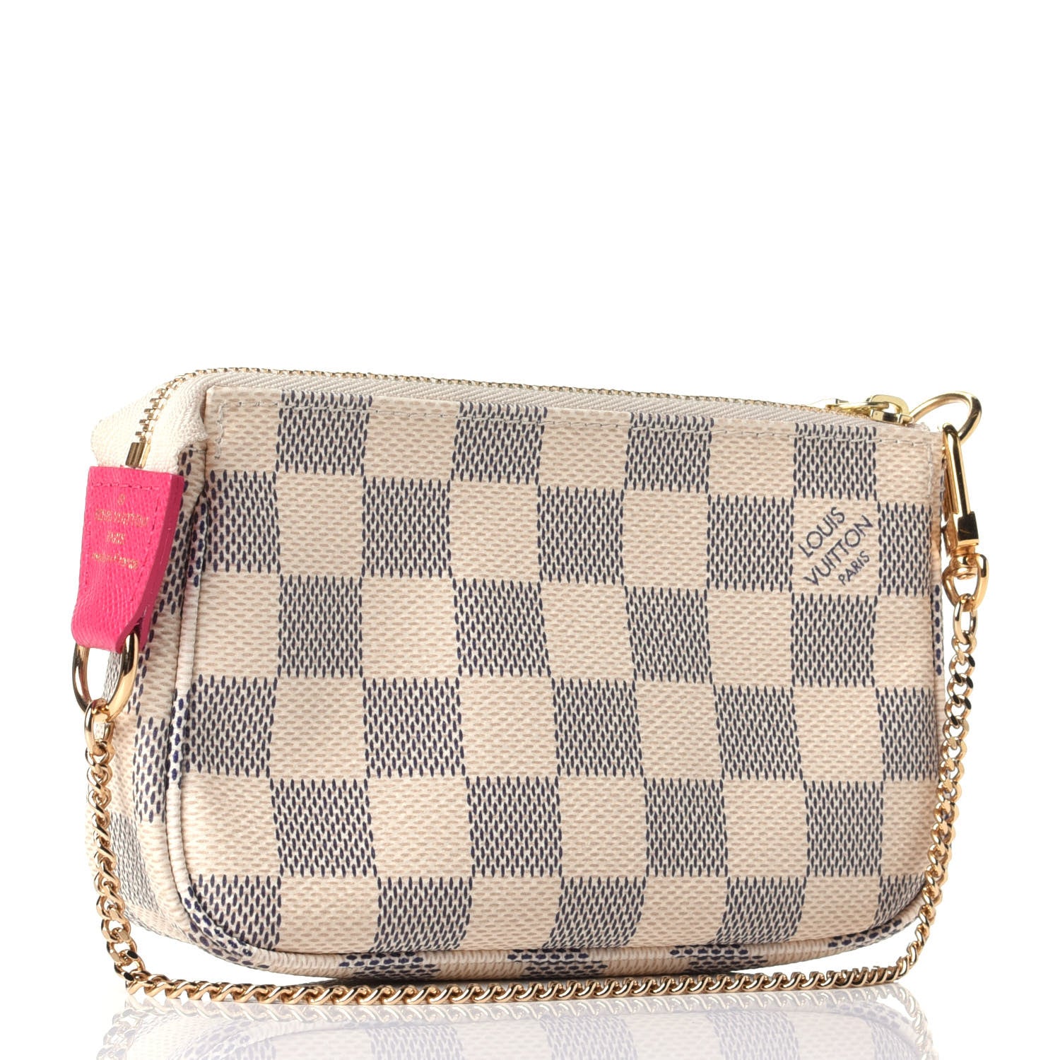Louis Vuitton Damier Azur 2015 Christmas Animation Mini Pochette Accessories 2 of 4