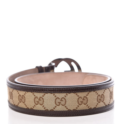 Gucci Monogram Interlocking G Belt 80 32 Dark Brown 3 of 8