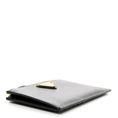 Prada Saffiano Metal Wallet Black 4 of 7