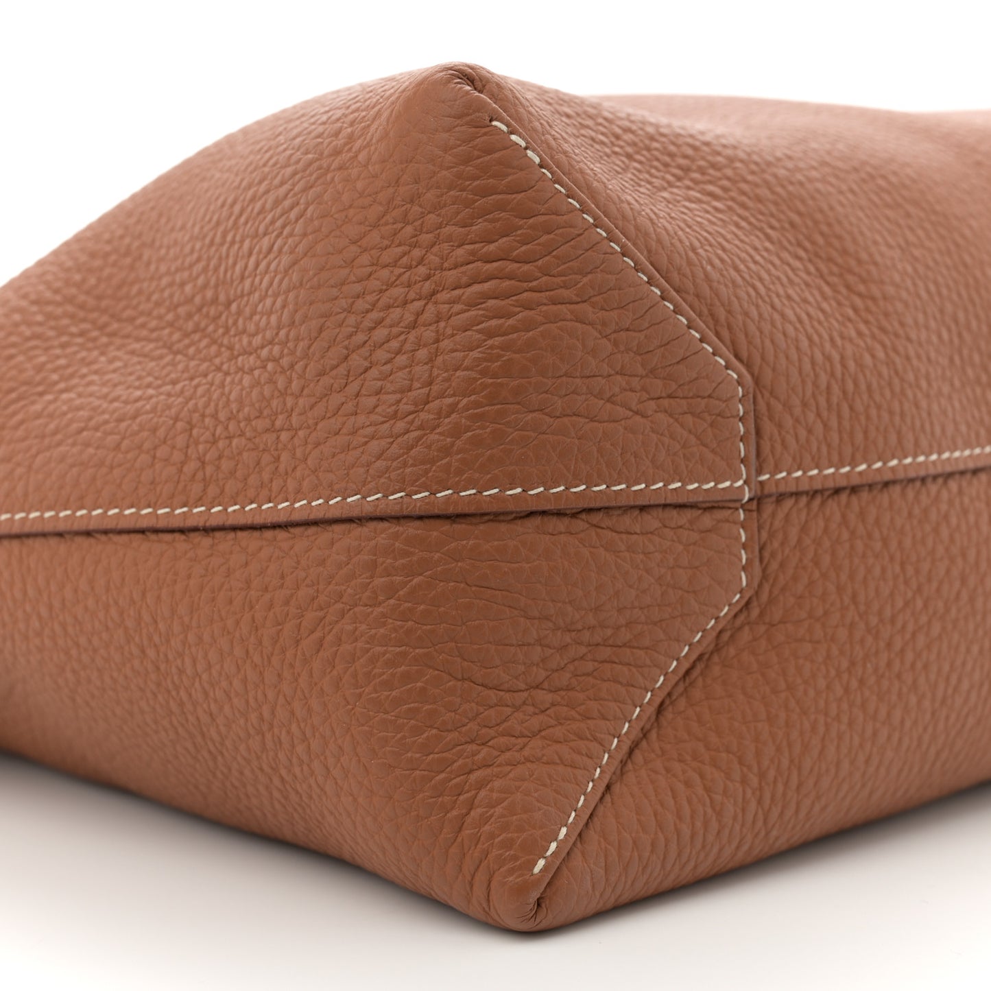 Taurillon Clemence Double Sens 45 Reversible Tote Orange Gold