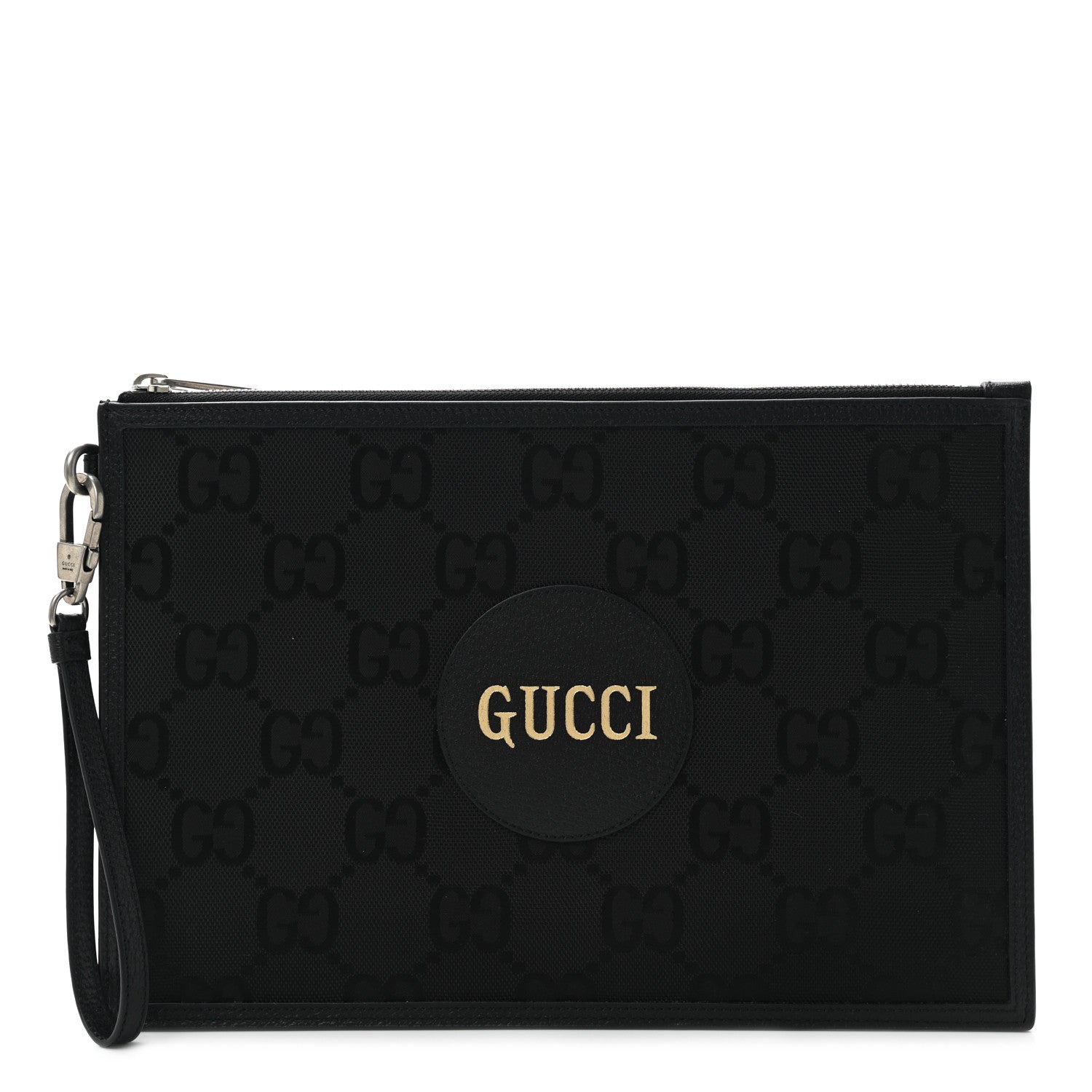 Gucci Econyl Nylon Monogram Off The Grid Zip Pouch Black 1 of 8
