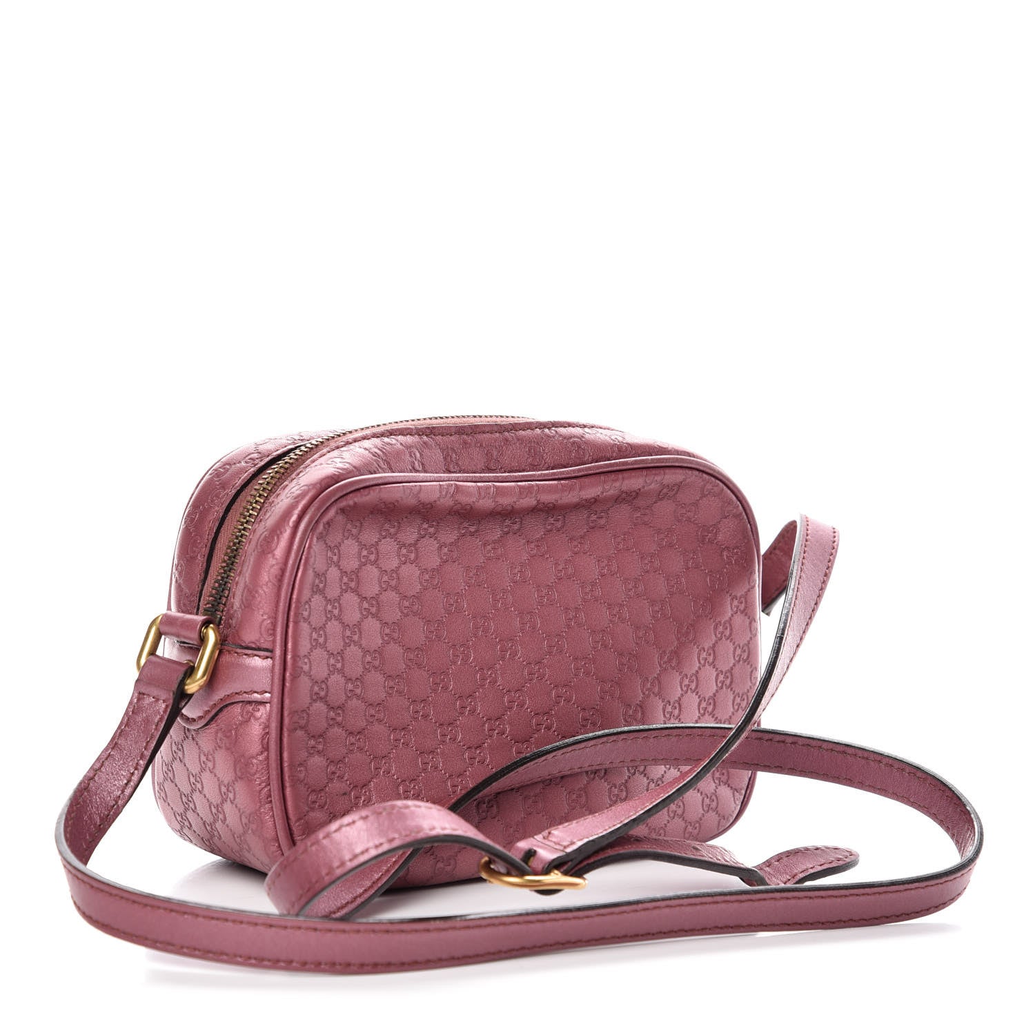Gucci Metallic Soft Microguccissima Sunshine Disco Crossbody Bag Vintage Rose 3 of 19