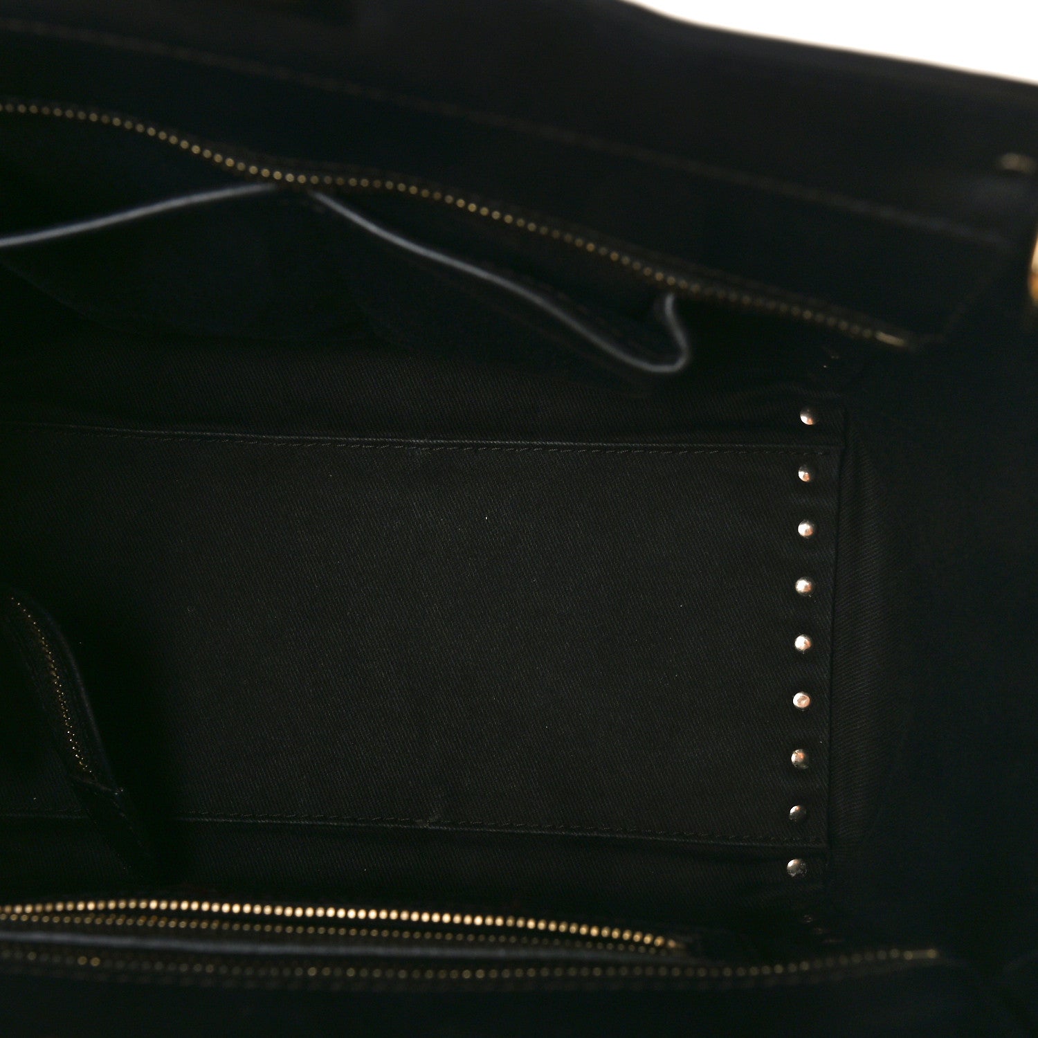 Valentino Garavani Vitello Small Rockstud Double Handle Tote Black 5 of 9