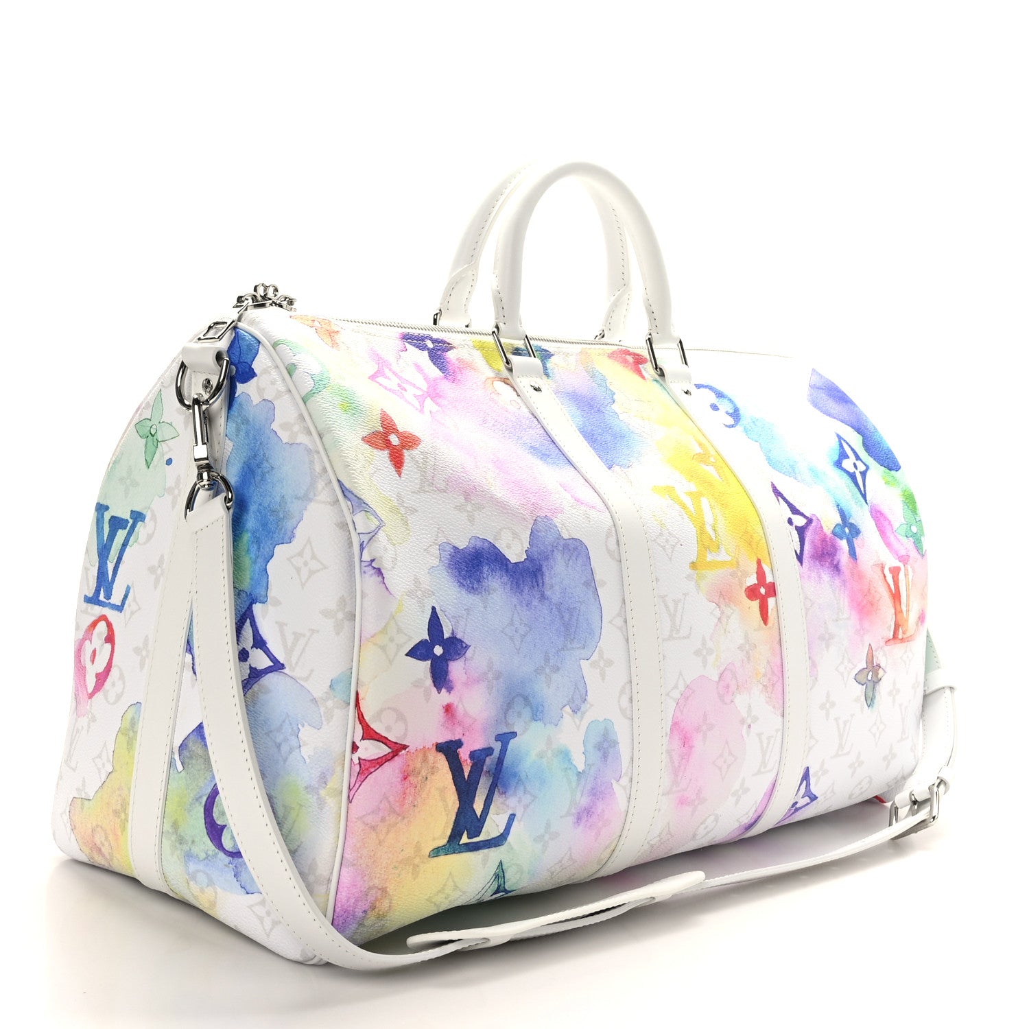 Louis Vuitton Monogram Watercolor Keepall Bandouliere 50 Multicolor 2 of 9