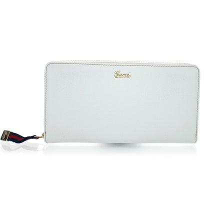 Gucci Leather Zip Around Wallet White 1 of 7