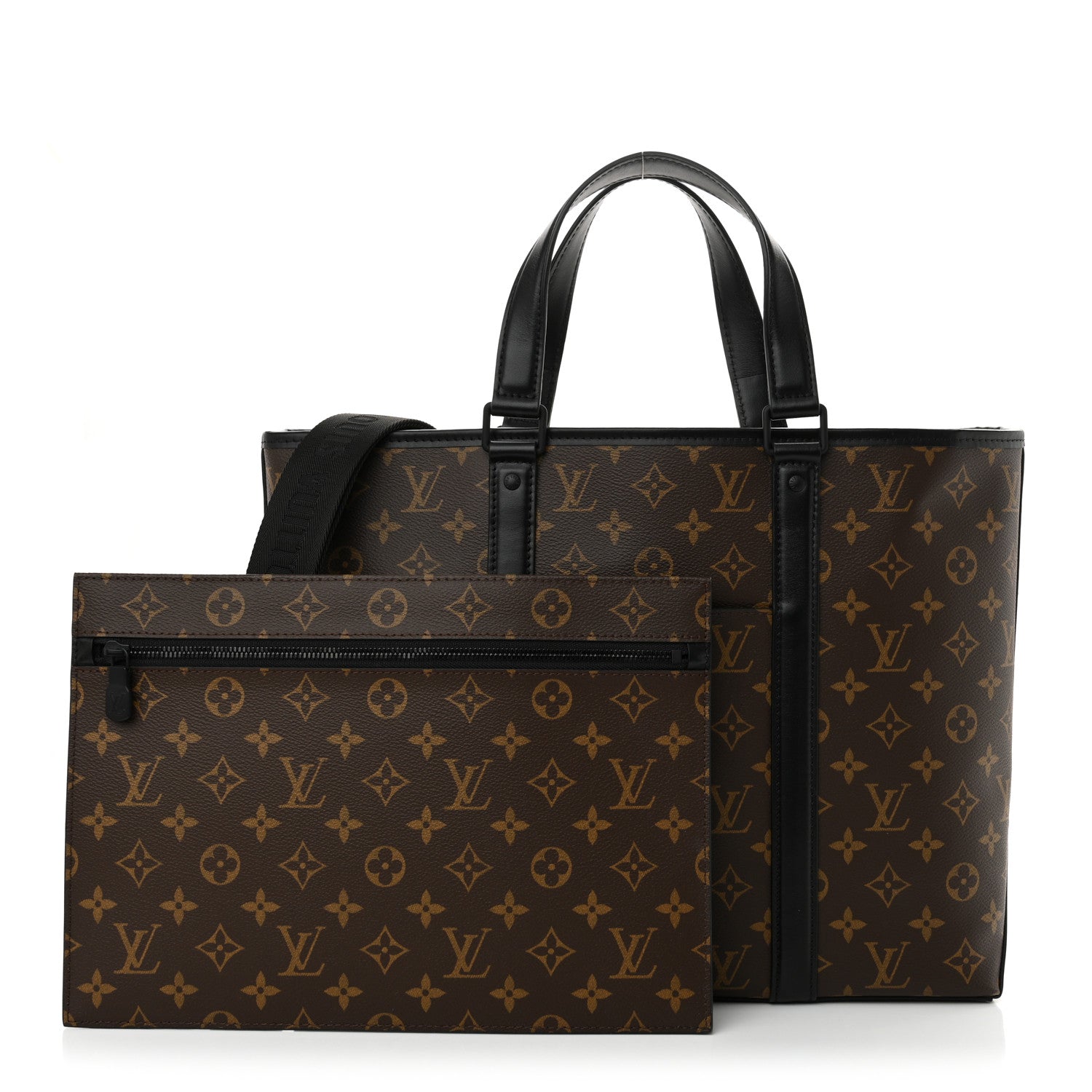 Louis Vuitton Monogram Macassar Weekend Tote PM 3 of 10