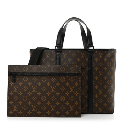 Louis Vuitton Monogram Macassar Weekend Tote PM 3 of 10