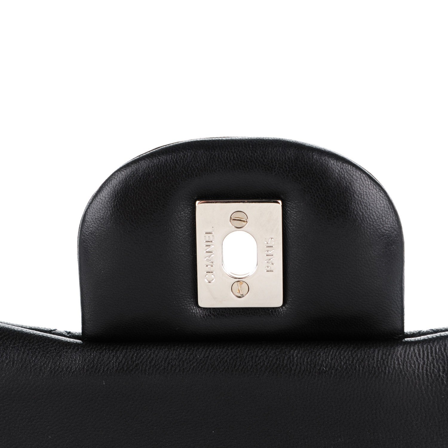 Chanel Lambskin Quilted Jumbo Double Flap Black 6 of 8