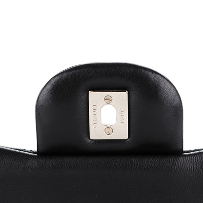 Chanel Lambskin Quilted Jumbo Double Flap Black 6 of 8