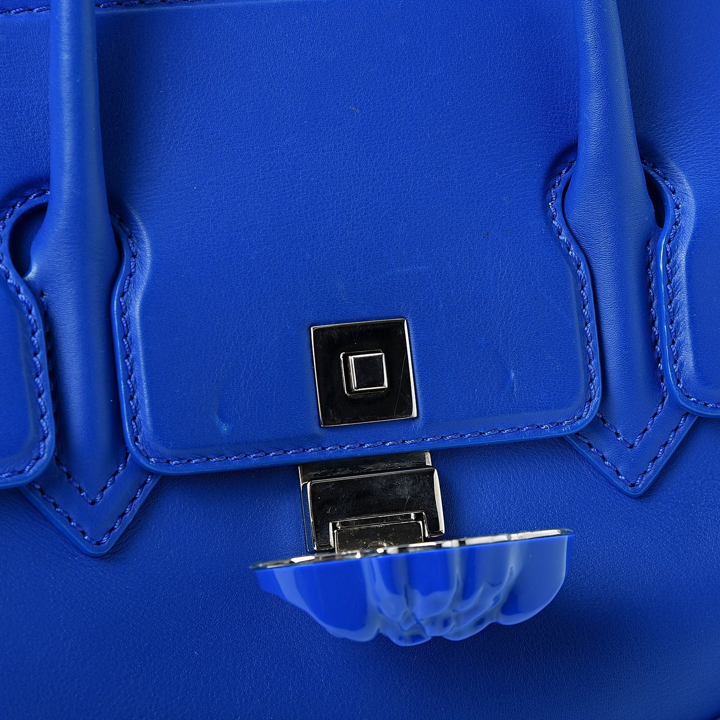 Vitello Medium Palazzo Empire Bag Blue