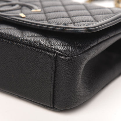 Chanel Caviar Quilted Medium CC Filigree Flap Black 9 of 12