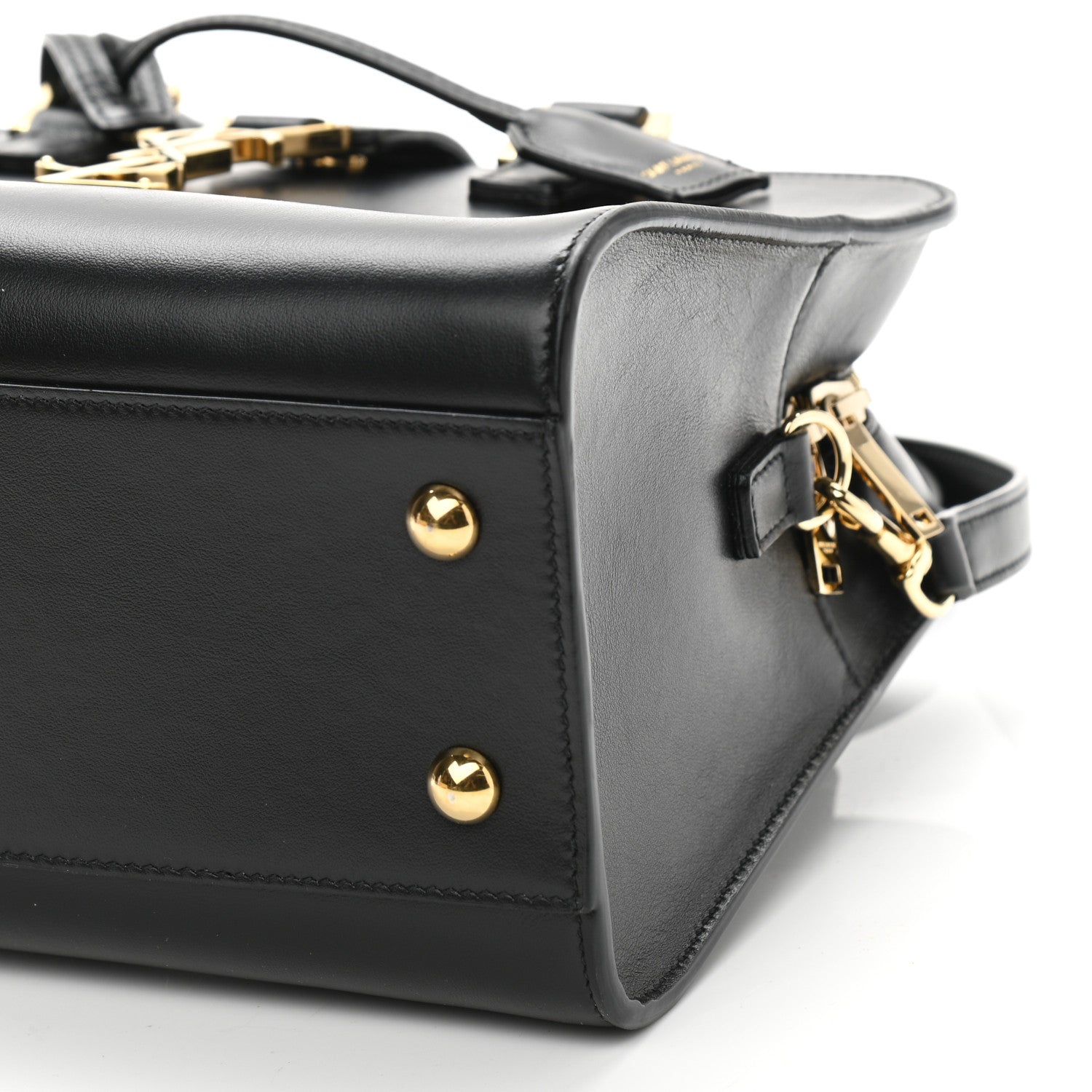 Saint Laurent Calfskin Monogram Baby Cabas Black 11 of 11