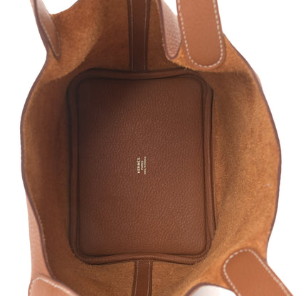 Hermes Taurillon Clemence Picotin Lock 18 PM Gold 4 of 8