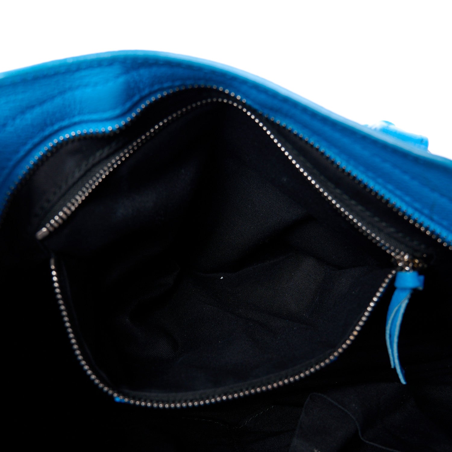 Balenciaga Chevre Silver Metallic Edge Hardware S City Bleu Ceylon 13 of 15