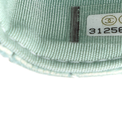 Chanel Iridescent Caviar Quilted Pearl On Top Coin Purse With Chain Light Green 5 of 12
