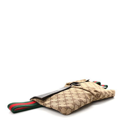 Gucci GG Monogram Double Pocket Belt Bag Dark Brown 4 of 10