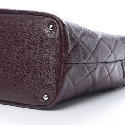Chanel Caviar Quilted Timeless CC Soft Tote Bordeaux 10 of 11