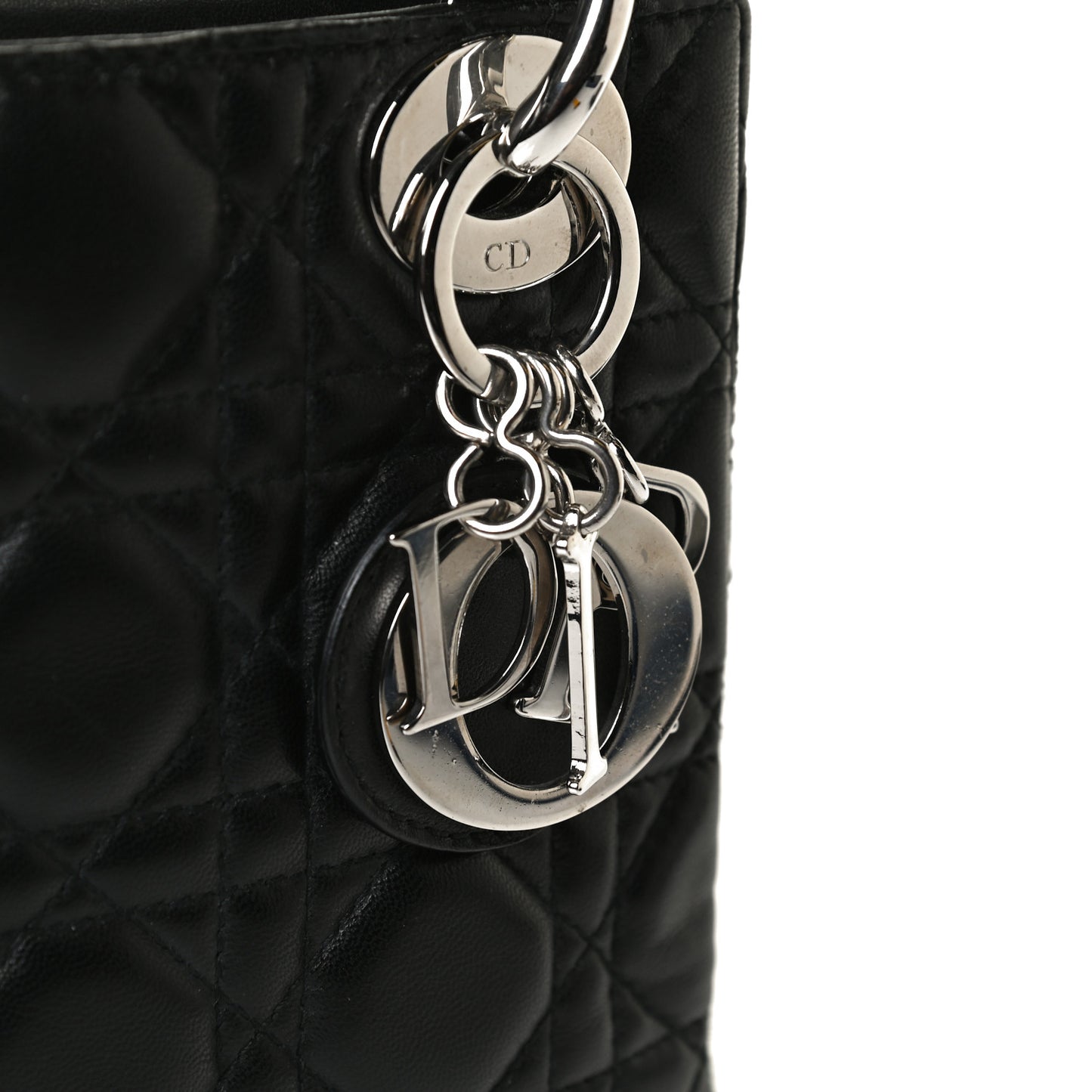 Lambskin Cannage Mini Lady Dior Black