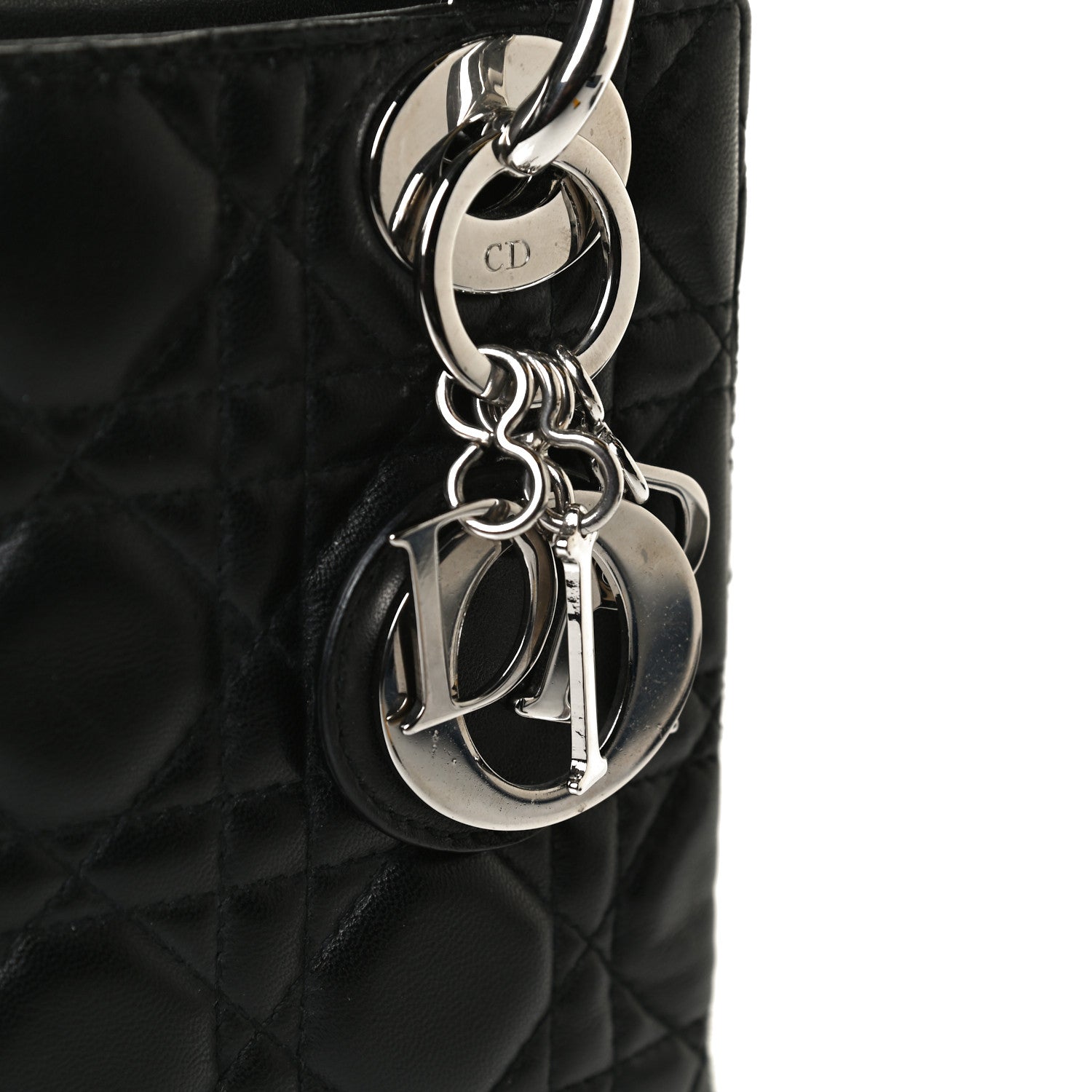 Christian Dior Lambskin Cannage Mini Lady Dior Black 15 of 15