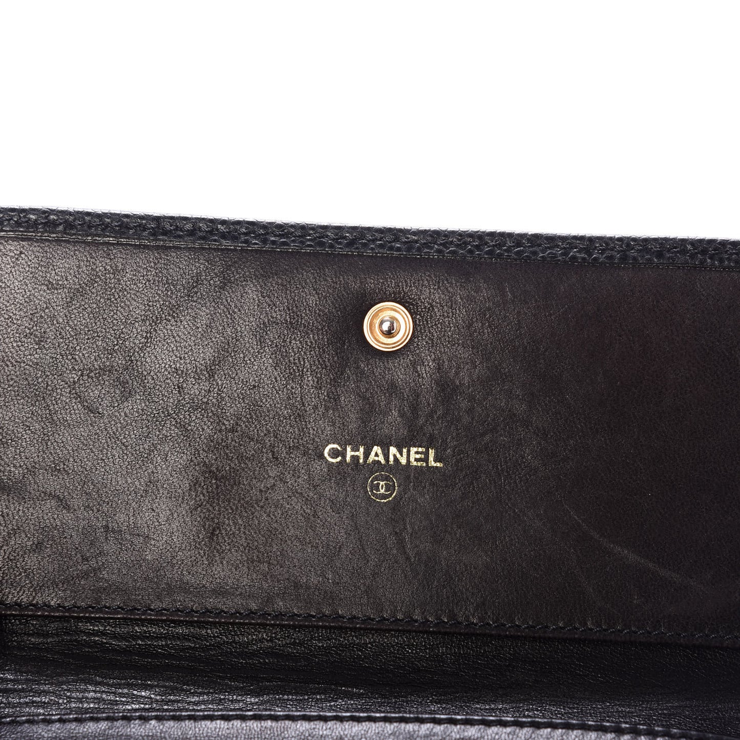 Caviar Timeless CC Flap Wallet Black