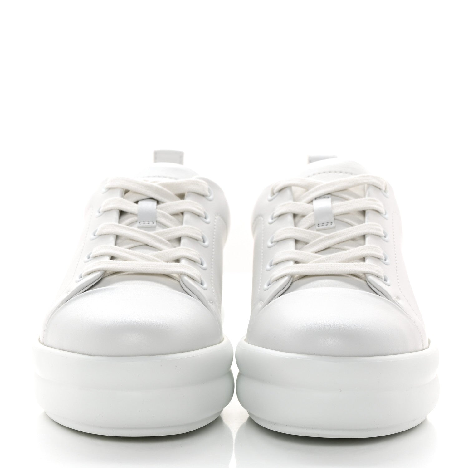 Hermes Calfskin Womens Happy Sneakers 35 White 2 of 9