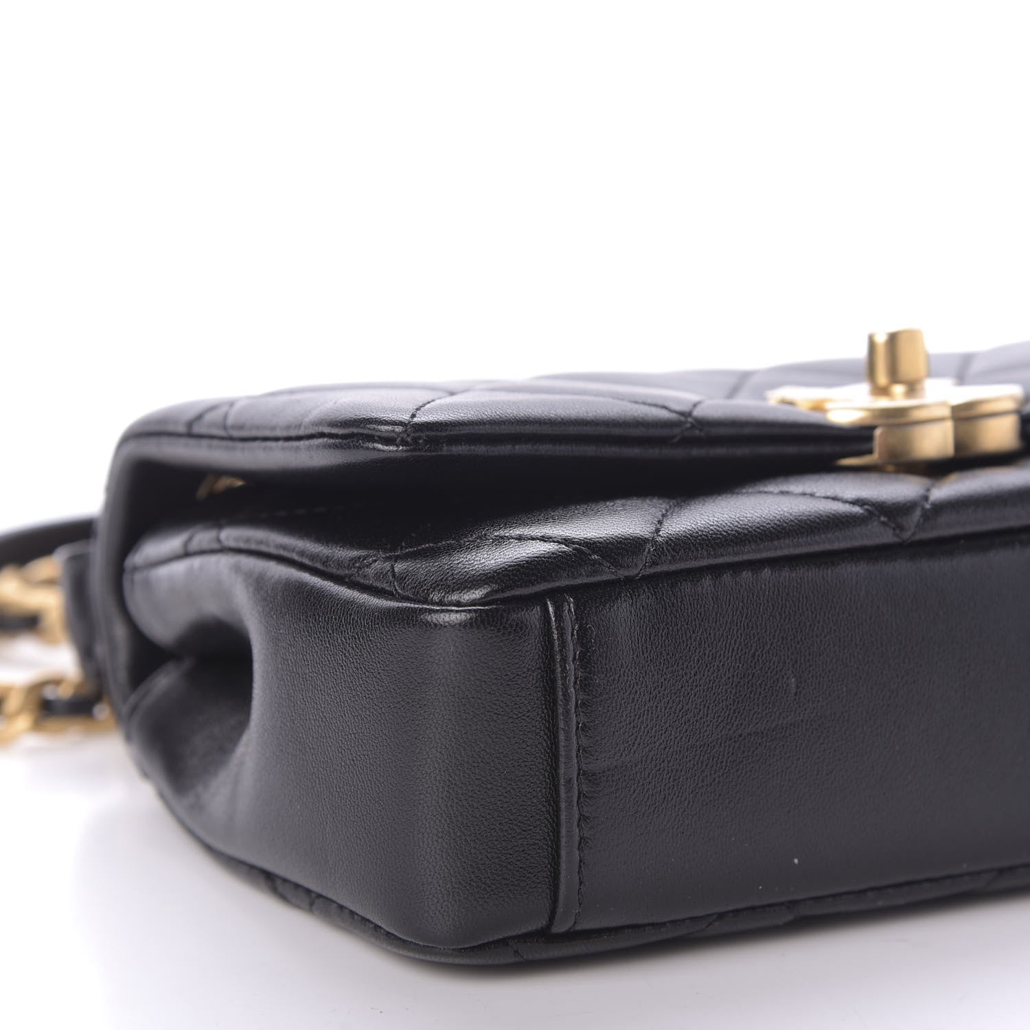 Chanel Shiny Lambskin Small Chain Is More Flap Black 6 of 9