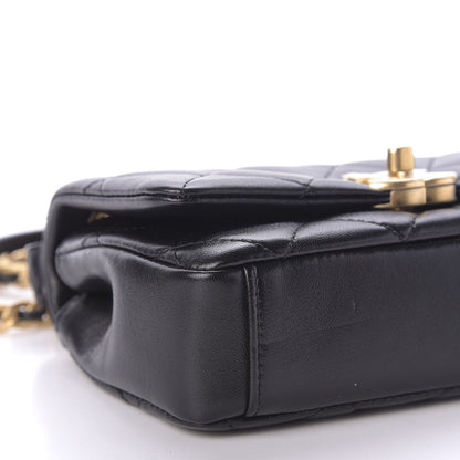 Chanel Shiny Lambskin Small Chain Is More Flap Black 6 of 9