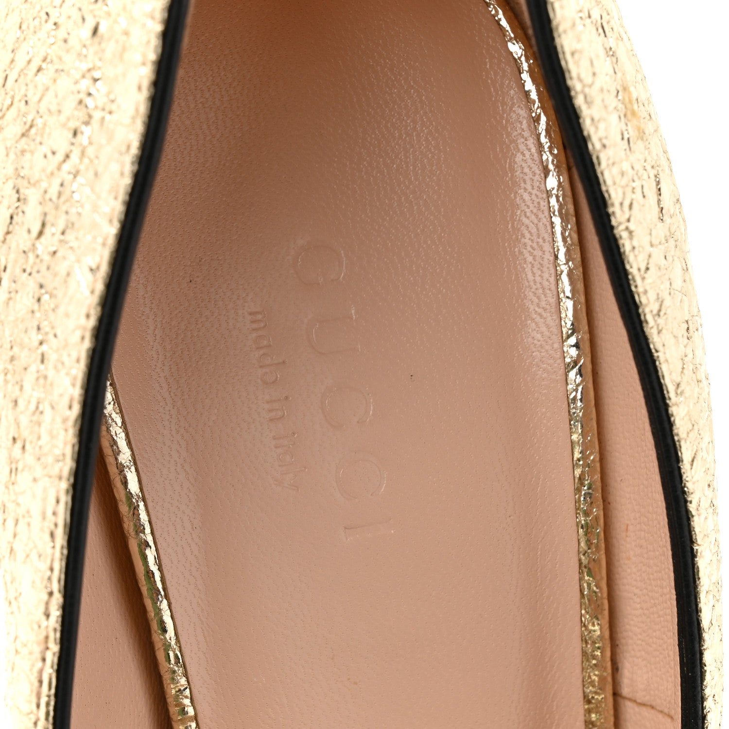 Gucci Galassia GG Marmont Fringe 50mm Loafer Pumps 38 Platino 8 of 9