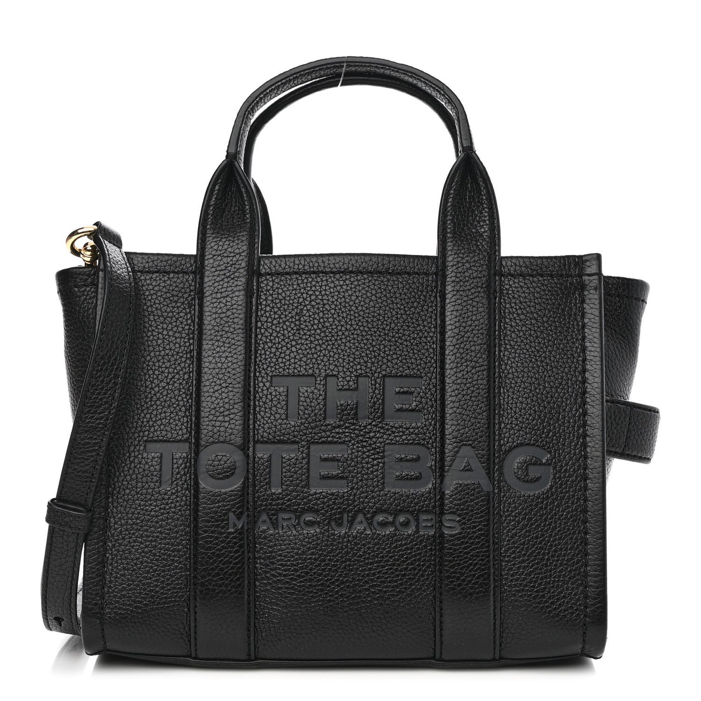 Grained Calfskin Small The Tote Bag Black