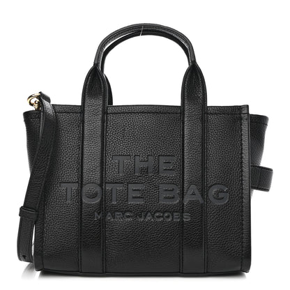 Marc Jacobs Grained Calfskin Small The Tote Bag Black 1 of 9