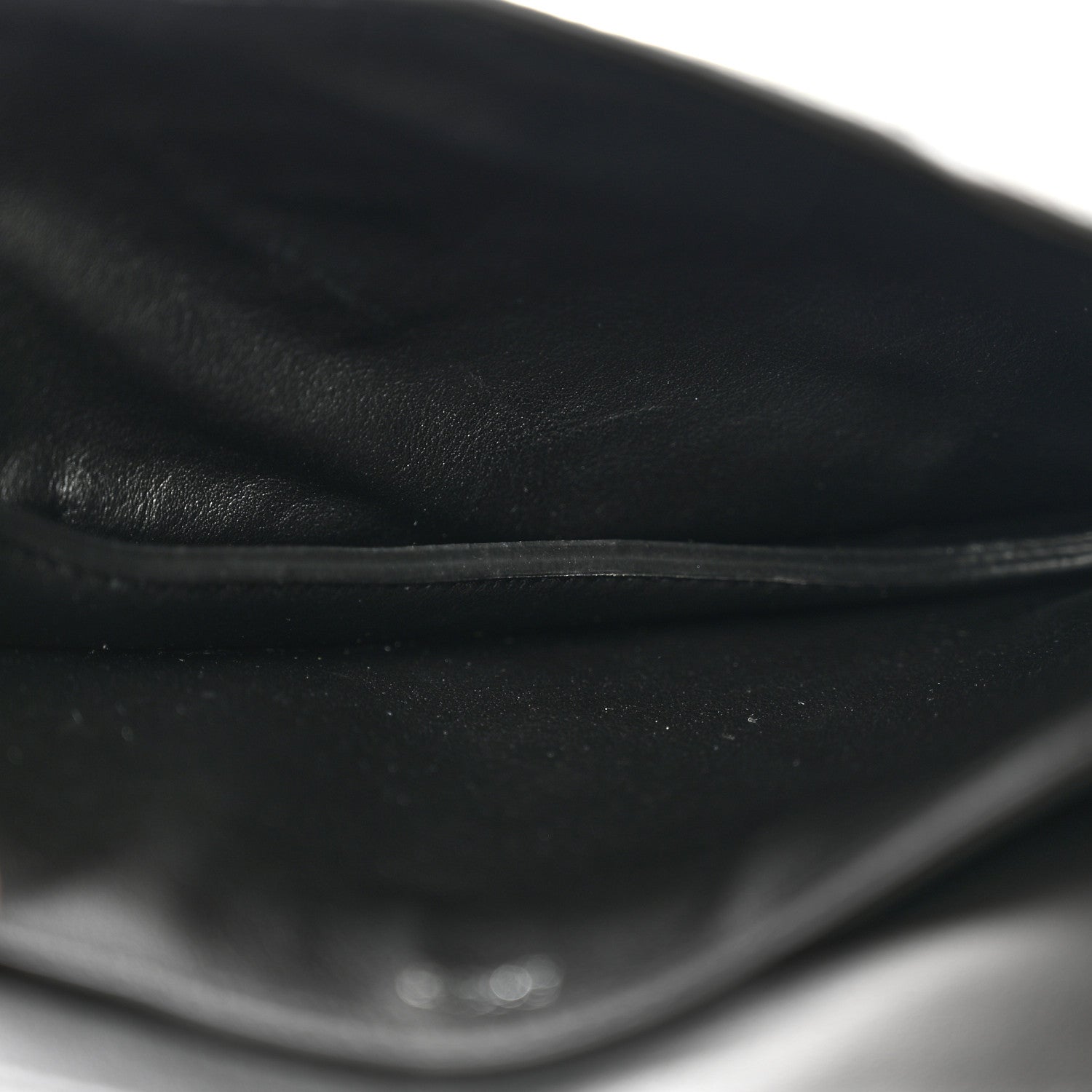 Christian Dior Grained Calfskin Oblique Saddle Wristlet Blue 5 of 11