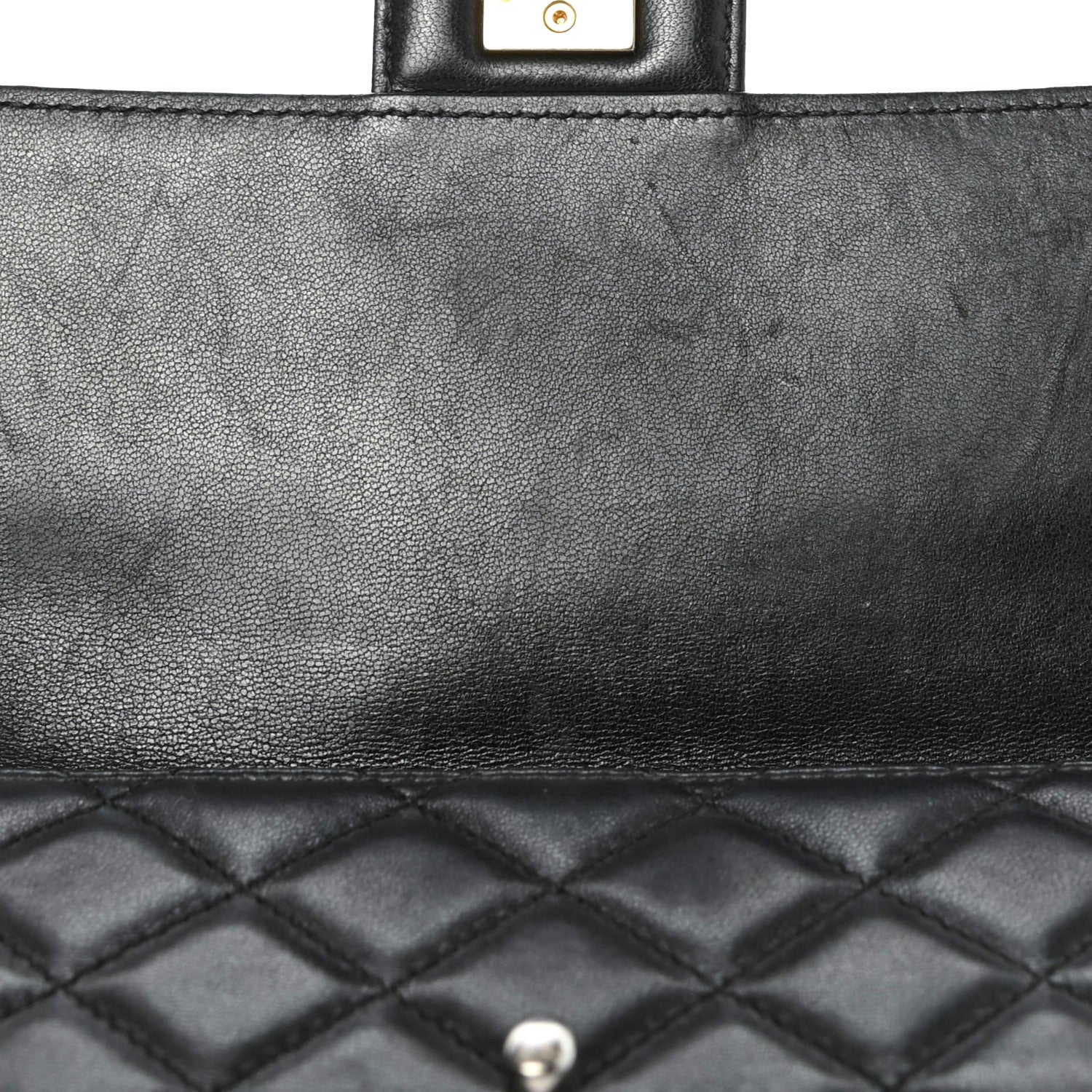 Chanel Lambskin Quilted Medium Crossing Times Flap Black 9 of 9