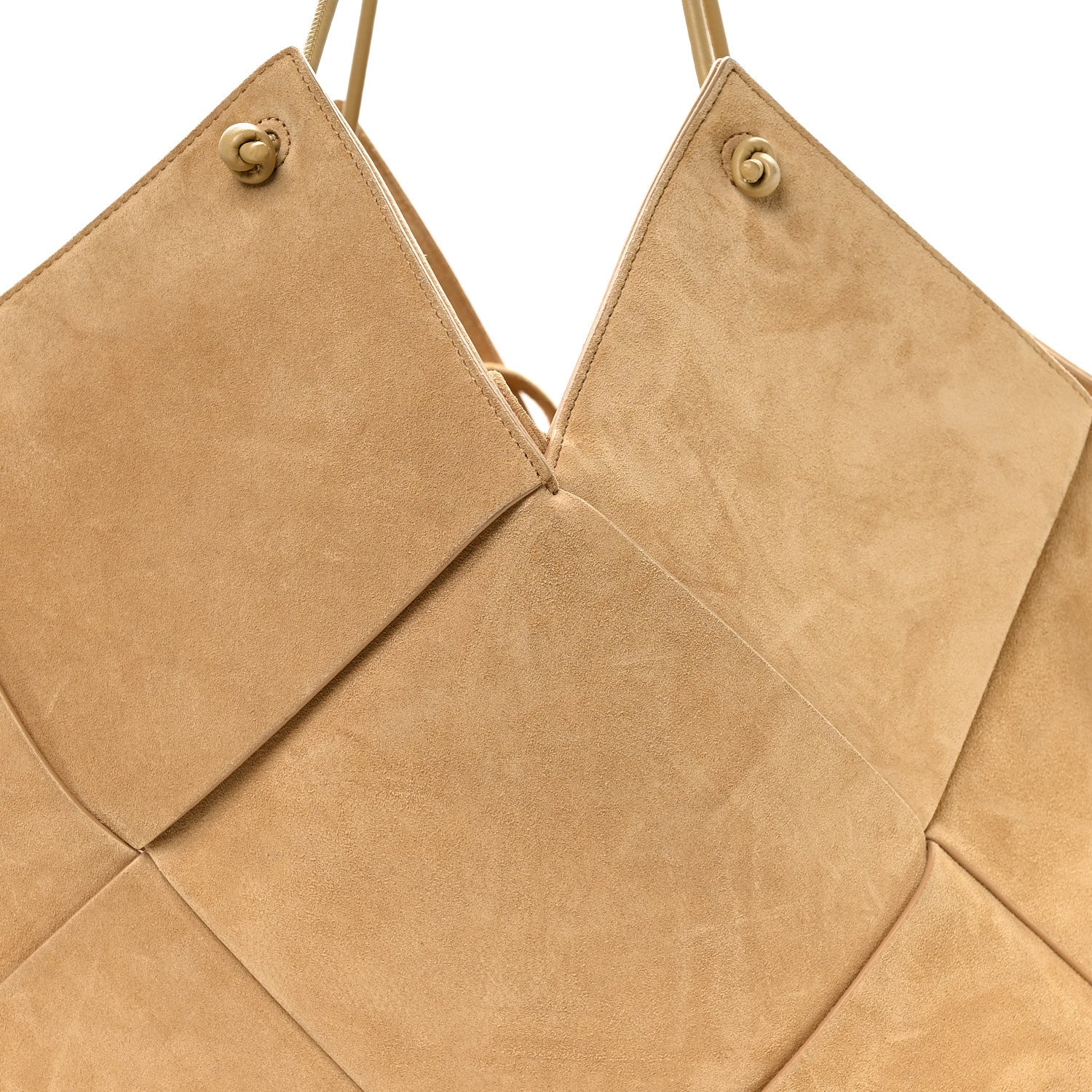 Bottega Veneta Suede Maxi Intrecciato Tote Cane Sugar Tapioca 7 of 9